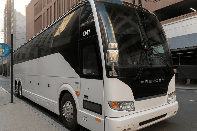 a Charter Bus Rental Yonkers coach bus